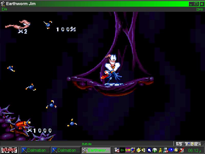 Screen Shot-Earthworm Jim-Buttvillie